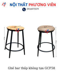 ghe bar thap khong tua