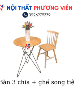 Ban sat 3 chia và ghe song tien
