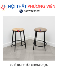 ghe bar thap khong tua