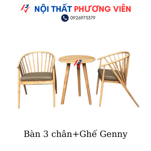 ban 3 chan va ghe genny