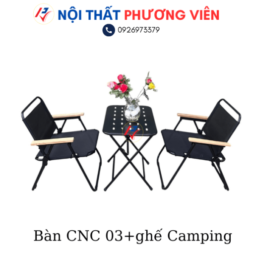 ban cnc 03 và ghe camping