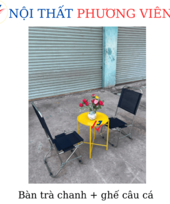 Bàn trà chanh và ghế câu cá