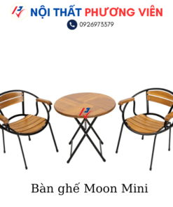ban ghe patio moon mini