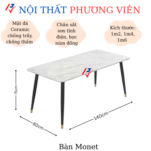 ban ghe an monet