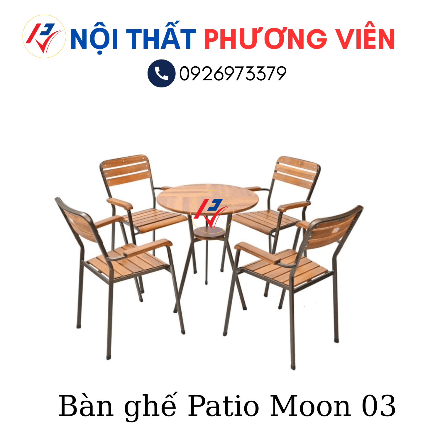 ban ghe patio moon