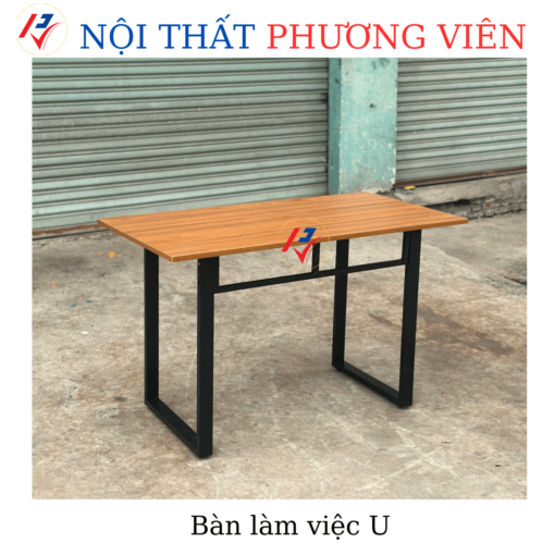 Bàn làm việc chân sắt U MFC
