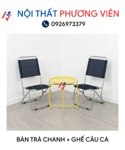 ban tra chanh va ghe cau ca