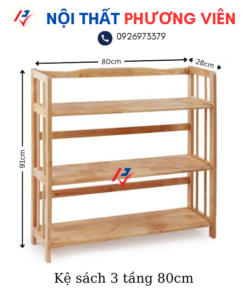 ke sach 3 tang 80cm