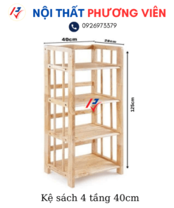 ke sach 4 tang 40cm