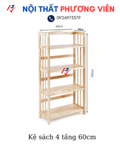 ke sach 4 tang 60cm