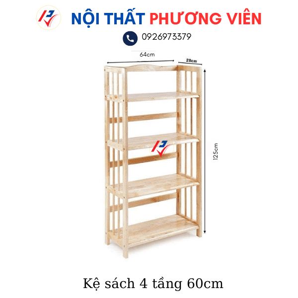ke sach 4 tang 60cm