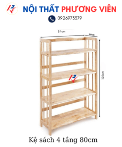 ke sach 4 tang 80cm