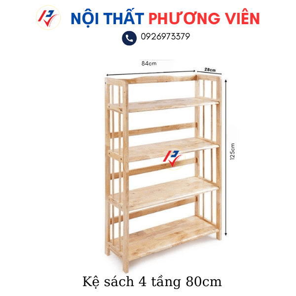 ke sach 4 tang 80cm