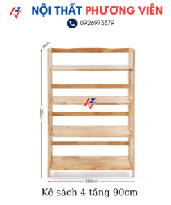 ke sach 4 tang 90cm