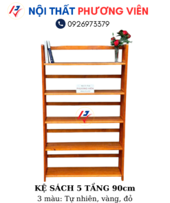 ke sach 5 tang 90cm