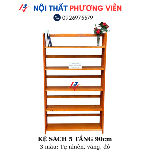 ke sach 5 tang 90cm