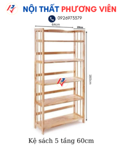 ke sach 5 tang 60cm