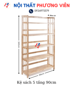 ke sach 5 tang 90cm