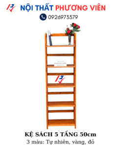 ke sach 5 tang 50cm