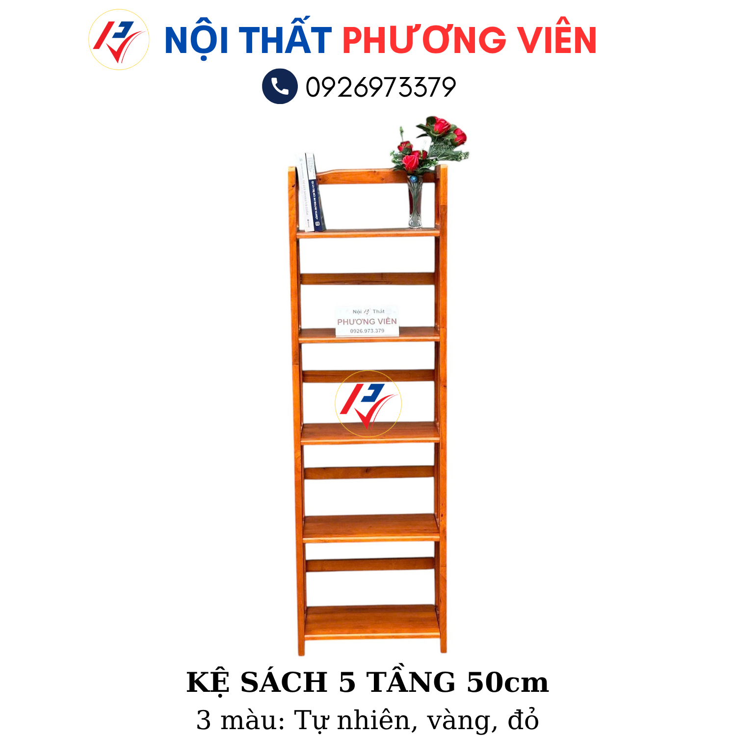 ke sach 5 tang 50cm