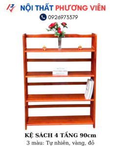 ke sach 4 tang 90cm