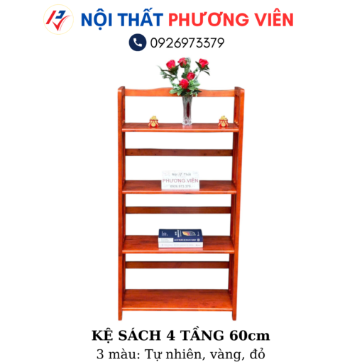 ke sach 4 tang 60cm
