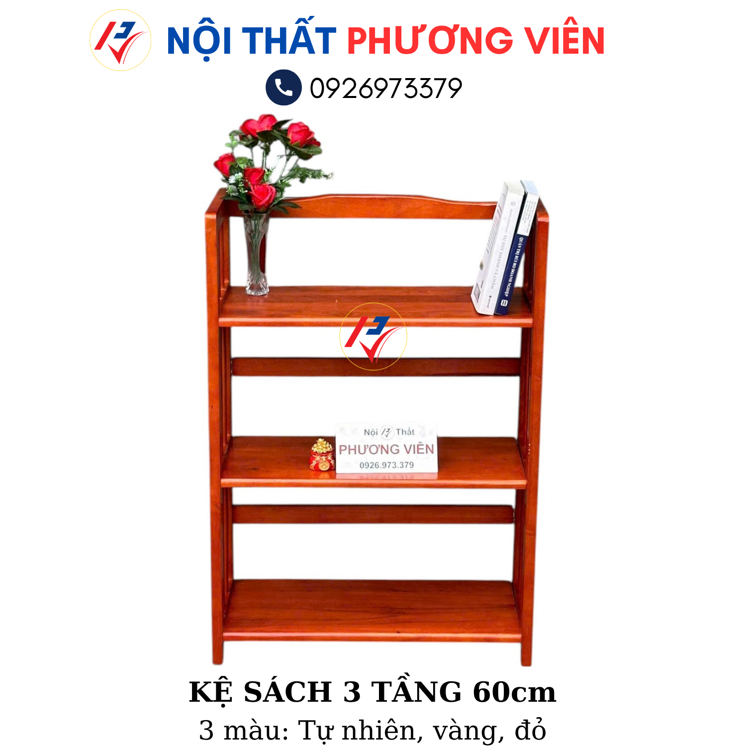 ke sach 3 tang 60cm