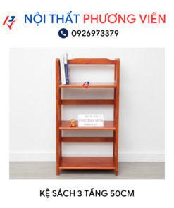ke sach 3 tang 50cm