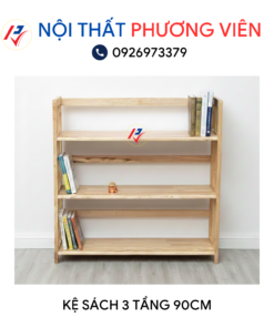 ke sach 3 tang 90cm