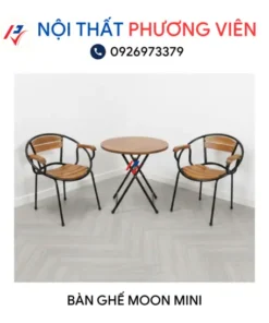 ban ghe patio moon mini