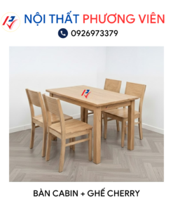 ban cabin va ghe cherry