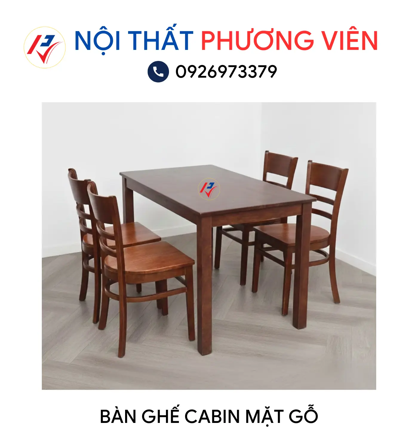 ban ghe cabin mat go