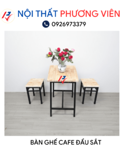 ban ghe cafe dau sat