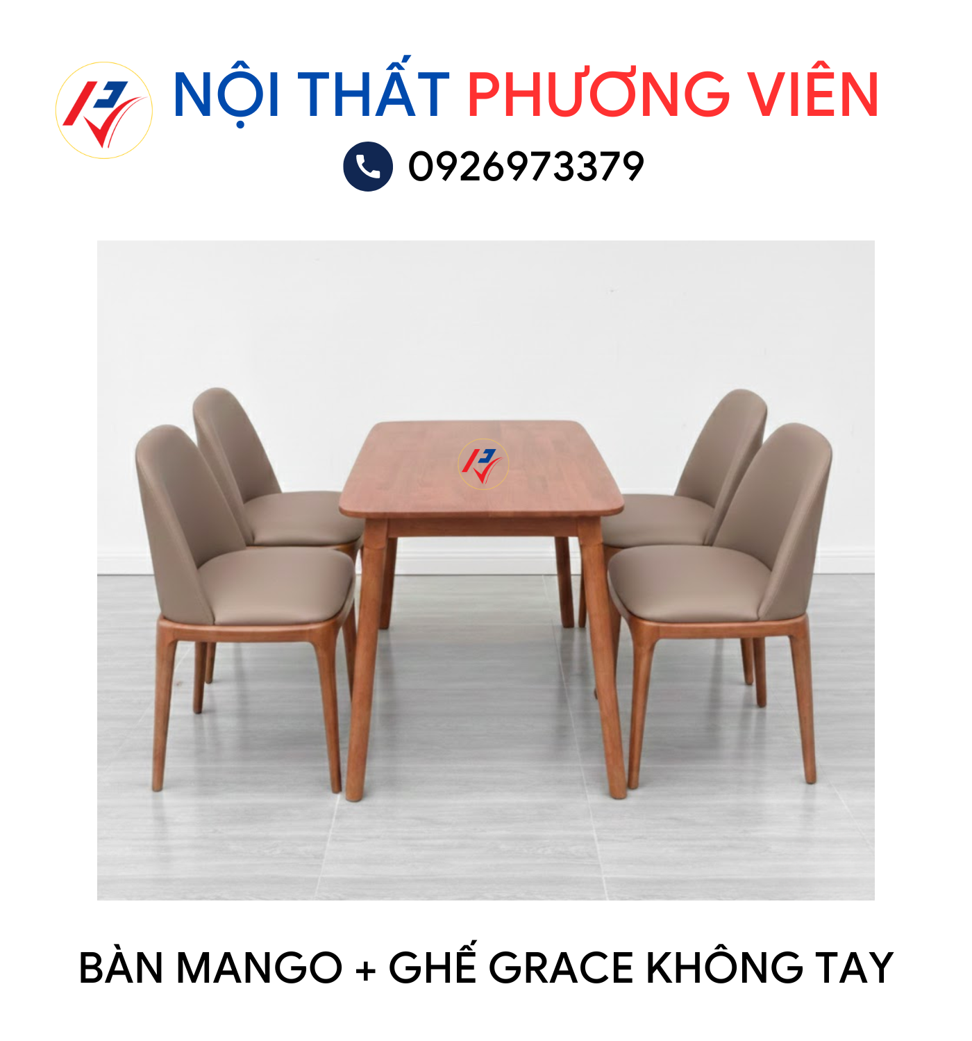 ban Mango va ghe Grace khong tay