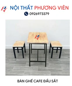 ban ghe cafe dau sat