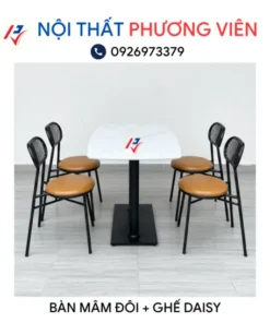 ban mam doi va ghe daisy