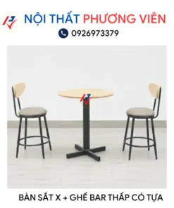 ban sat x va ghe bar thap co tua