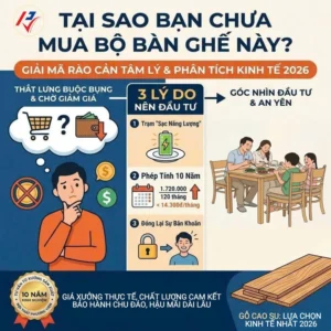 bo ban ghe an go cao su: tai sao ban chua mua?