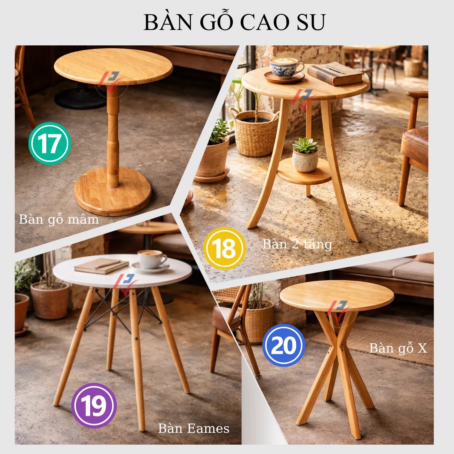 Bàn gỗ cao su