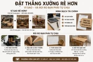 Đặt thẳng xưởng rẻ hơn