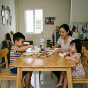 Bàn ăn gỗ cao su - Nội thất Phương Viên