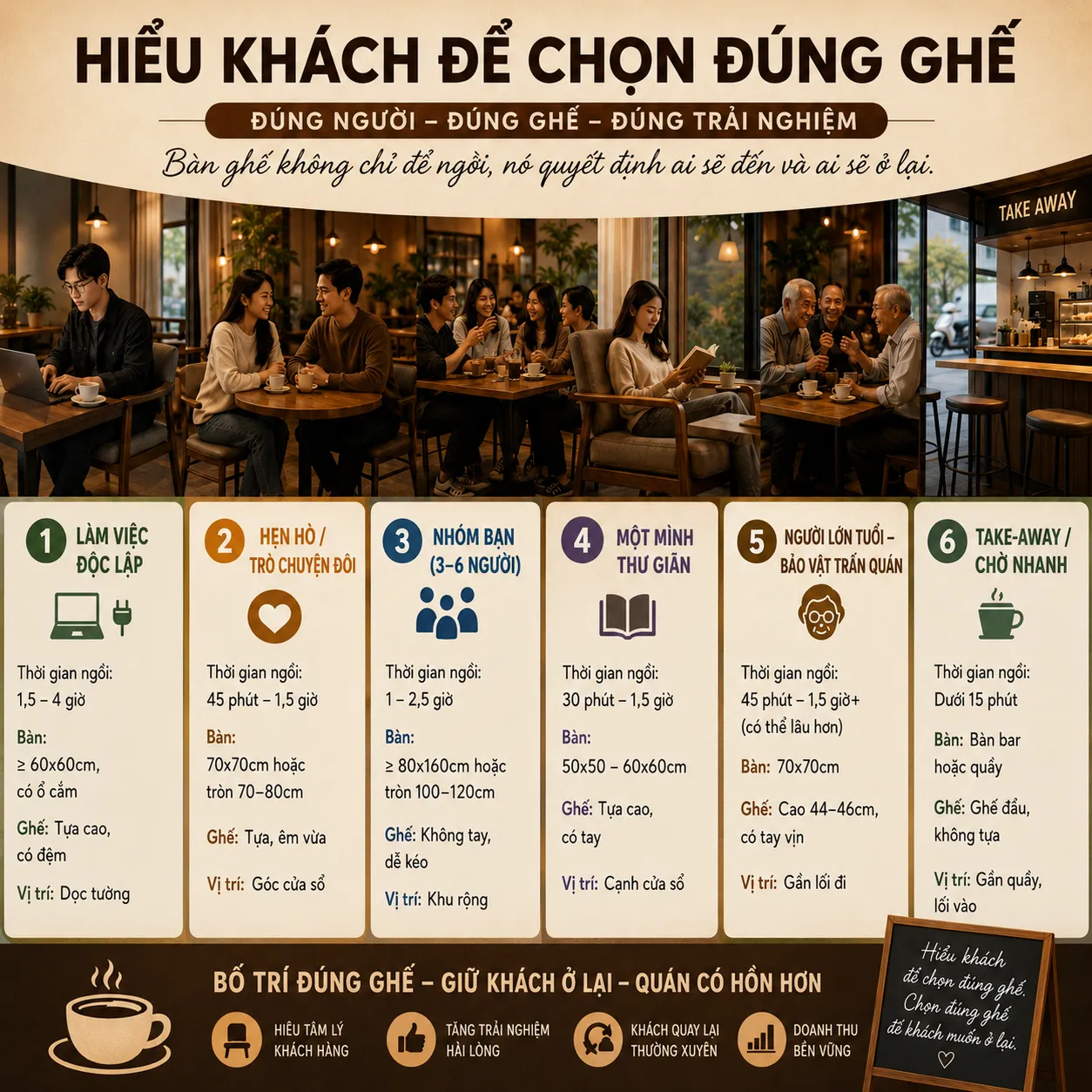 Đối tượng + tâm lý khách hàng khi ngồi quán cafe