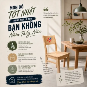 Món đồ tốt nhất trong nhà là khi bạn không nhìn thấy nữa