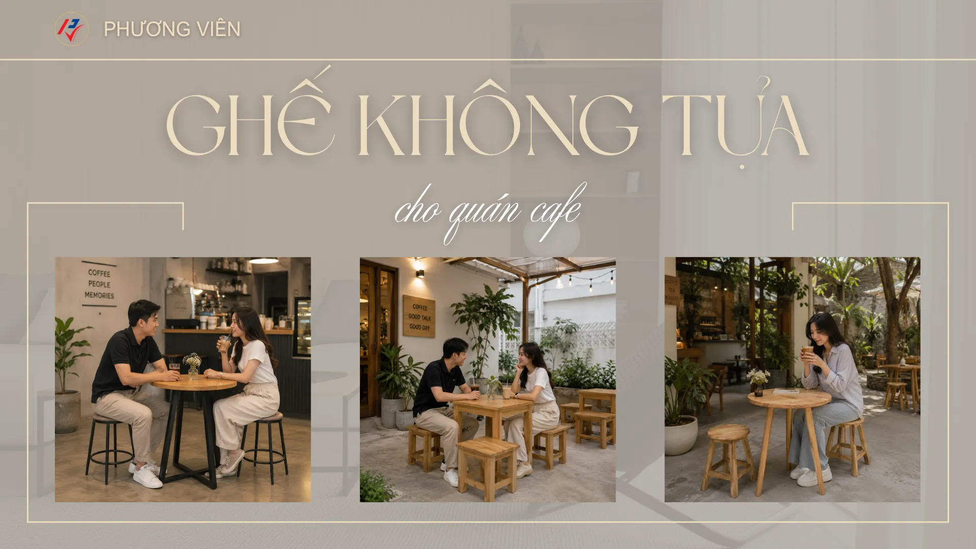Ghế không tựa cho quán cafe