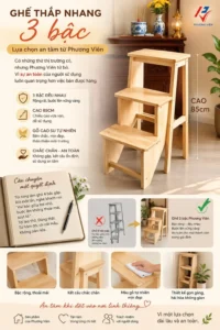 Ghế thắp nhang 3 bậc của Phương Viên