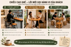 Hành vi và tâm lý khách hàng khi chọn ghế ngồi trong quán cafe
