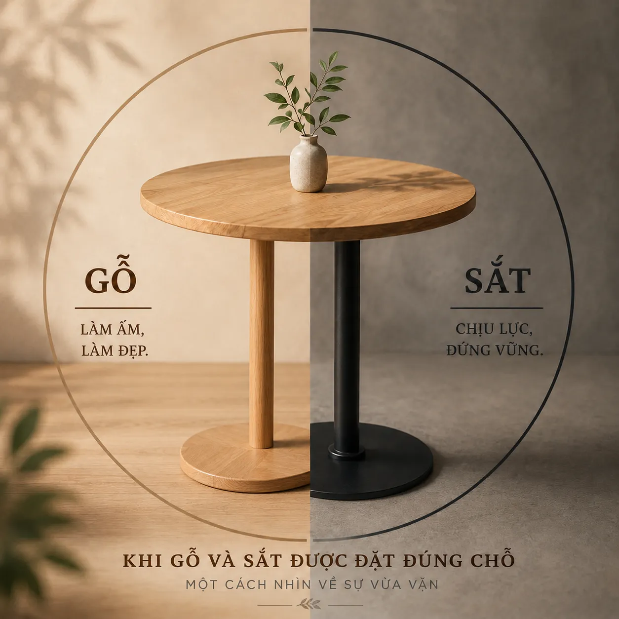 Khi gỗ và sắt được đặt đúng chỗ