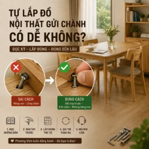 Tự lắp đồ nội thất gửi chành