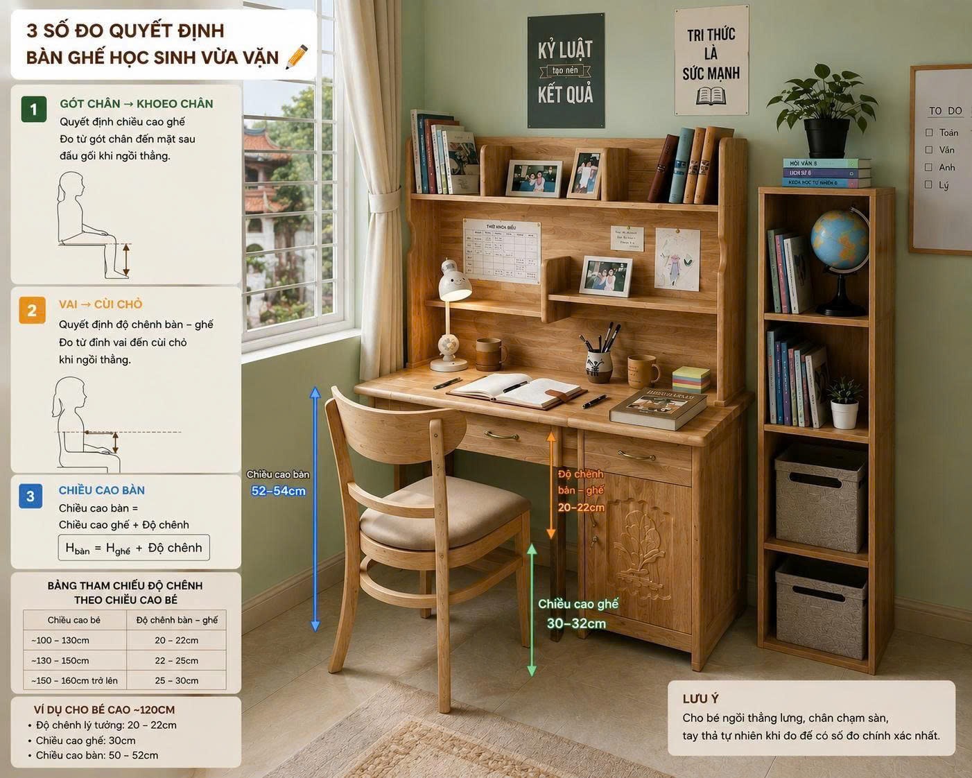 NHỮNG SAI LẦM PHỔ BIẾN KHI MUA BÀN HỌC CHO CON