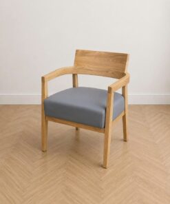 Ghế Stabuck khung gỗ Ash tay vịn uốn cong liền khối đệm ngồi rời